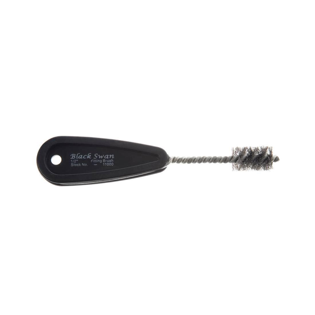 Black Swan 11000 Plastic Handle Carbon Steel Fitting Brush, 1/2 inch; 12/Pack