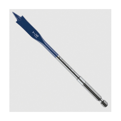 BOSCH Daredevil™ DSB1004 Drill Bit, Standard Spade Drill, 7/16 in Drill, 3 in L Flute, 6 in OAL, HSS, Painted