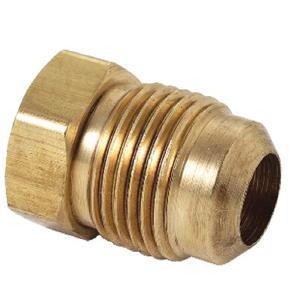 BrassCraft&reg; 39-10 Rough Brass Straight Threaded Flared Flare Plug, 5/8 inch OD x 1.19 inch; 10/Pack