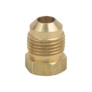 BrassCraft® 39-6 Flare Plug, 3/8 in Flare Tube, Brass, Rough