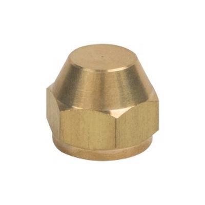 BrassCraft® 40-6X Flare Cap, 3/8 in Tube, Brass, Rough