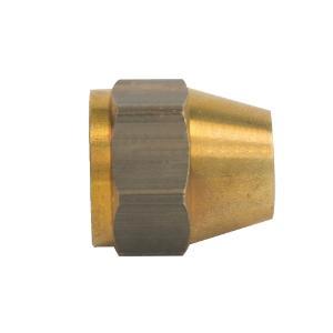 BrassCraft® 41S Series 41S-6X Short Flare Nut, 3/8 in Tube, Brass, Rough