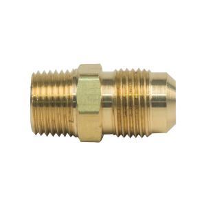 BrassCraft® 48-10-8 Flare Male Reducing Adapter, 5/8 in Flare Tube x 1/2 in MIP, Brass, Rough