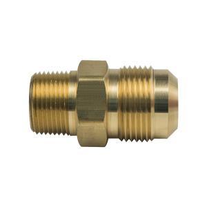 Brass Craft 48 Rough Brass Reducing Adapter, 7/8 inch OD x 3/4 inch, Flare x MIP