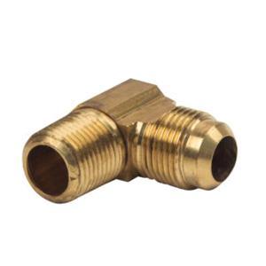 BrassCraft® 49 Series 49-10-8 Reducing Elbow, 5/8 in Flared x 1/2 in MIP, Brass, Rough