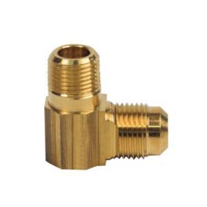 Brass Craft 90 Deg Brass Elbow, 1/2 inch x 3/8 inch, Flare X MIP