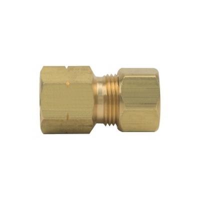 BrassCraft® 66-6-4X Reducing Adapter, 3/8 in Tube x 1/4 in FIP, Brass, Rough thumbnail 2