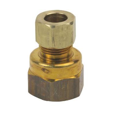 BrassCraft® 66-6-8 Reducing Adapter, 3/8 in Tube x 1/2 in FIP, Brass thumbnail 2