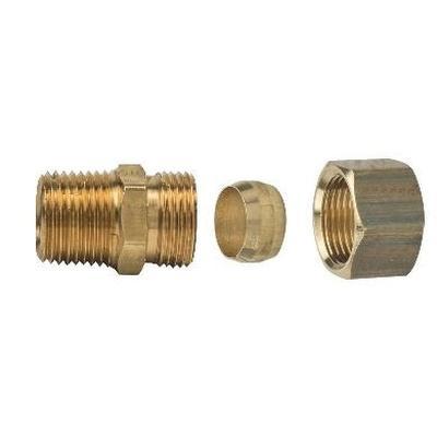 BrassCraft® 68-8-6 Reducing Adapter, 1/2 in Tube x 3/8 in MIP, Brass thumbnail 2