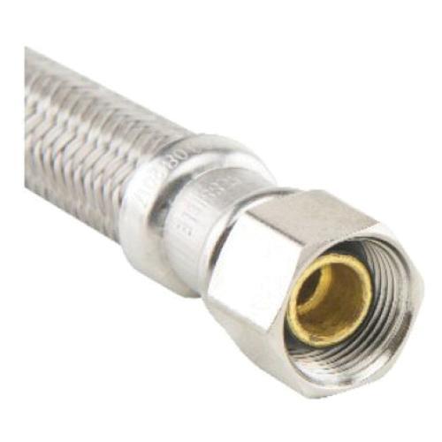 BrassCraft® B1-KC Series B1-12KC F Braided Water Faucet Connector, Speedi Plumb® PLUS, 3/8 in, Compression, 12 in L thumbnail 2