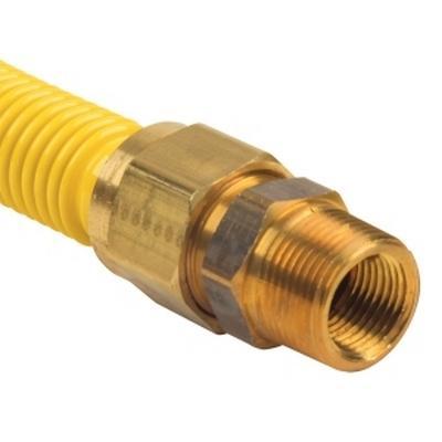BrassCraft® CSSB Series CSSB21-18 Large Diameter Gas Appliance Connector, 3/4 in, 18 in L, 3/4 in ID, 7/8 in OD