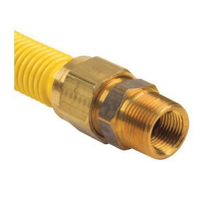 BrassCraft® CSSB Series CSSB21-24 Gas Appliance Connector, 3/4 in, 24 in L, 3/4 in ID, 7/8 in OD, FIP x MIP thumbnail 2