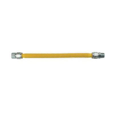 BrassCraft® CSSB Series CSSB21-24 Gas Appliance Connector, 3/4 in, 24 in L, 3/4 in ID, 7/8 in OD, FIP x MIP thumbnail 3