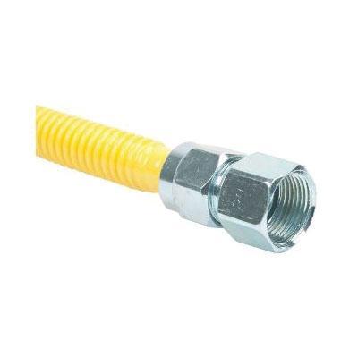 BrassCraft® CSSC Series ProCoat CSSC22-12 Gas Connector, 3/4 x 3/4 in, 12 in L, 1/2 in ID, 5/8 in OD, FIP x FIP thumbnail 3