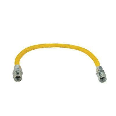 BrassCraft® CSSL Series ProCoat CSSL54-18 Gas Connector, 1/2 x 1/2 in, 18 in L, 1/4 in ID, 3/8 in OD, FIP x MIP thumbnail 3