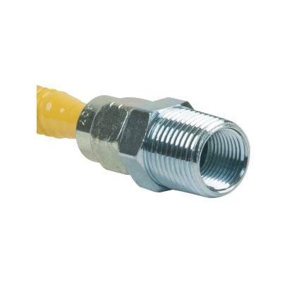 BrassCraft® CSSL Series ProCoat CSSL54-18 Gas Connector, 1/2 x 1/2 in, 18 in L, 1/4 in ID, 3/8 in OD, FIP x MIP thumbnail 2