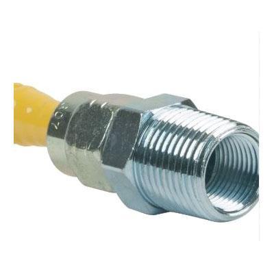 BrassCraft® CSSL Series ProCoat CSSL54-18 Gas Connector, 1/2 x 1/2 in, 18 in L, 1/4 in ID, 3/8 in OD, FIP x MIP