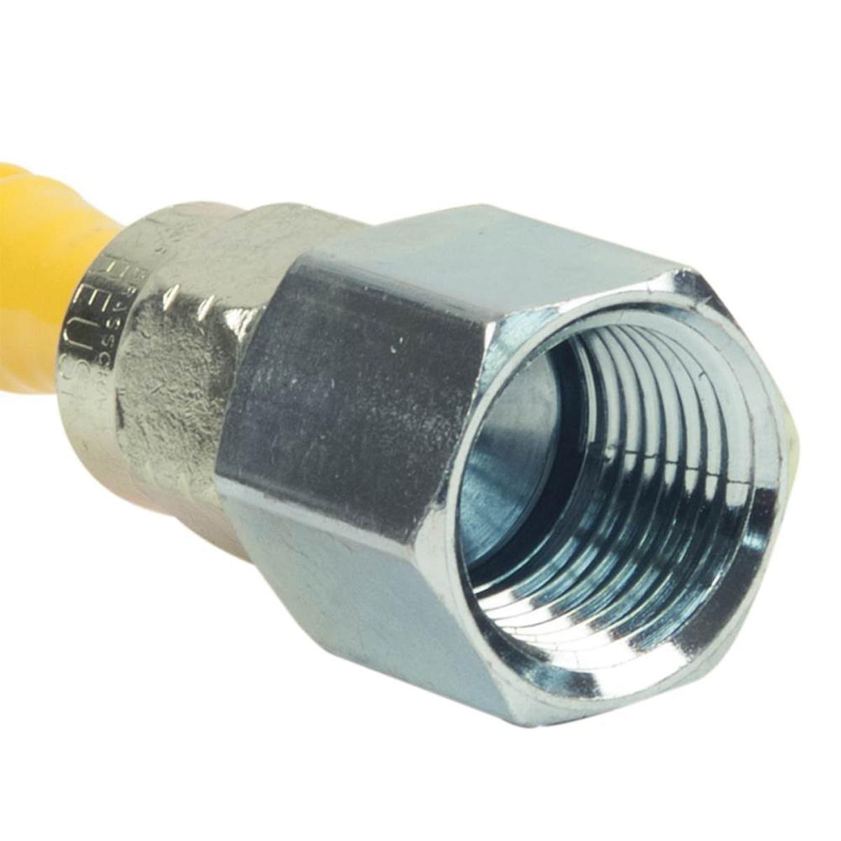 BrassCraft® CSSL Series ProCoat® CSSL54-72 Gas Connector, 1/2 in, 72 in L, 1/4 in ID, 3/8 in OD, FIP x MIP thumbnail 3
