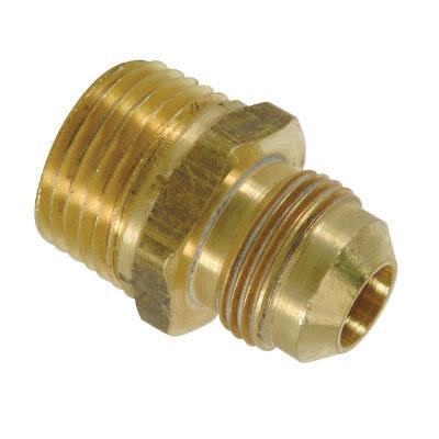 BrassCraft&reg; Half Union Fine Thread Flare Male Straight Adaptor, 3/8 inch O.D. Tube x 1/2 inch MIP