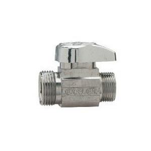 BrassCraft® G2CR34X C Quarter Turn Straight Stop, 1/2 in Nominal, Compression x Compression, 125 psi, Brass Body