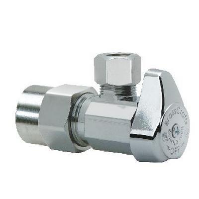 BrassCraft® G2PR19X C Quarter Turn Angle Stop, 1/2 x 3/8 in Nominal, CPVC x Compression, Handle Actuator, 125 psi thumbnail 2