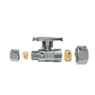 BrassCraft® G2PS14X C Quarter Turn Straight Stop, 1/2 x 3/8 in Nominal, Push-to-Connect x Compression, Handle Actuator thumbnail 3