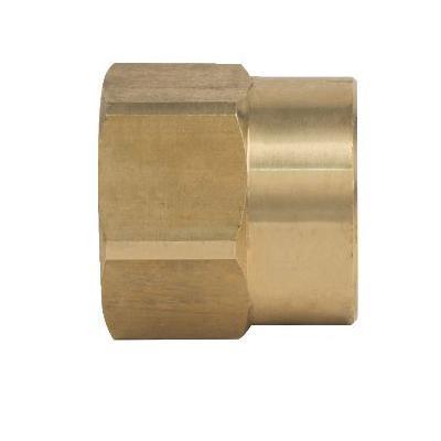 BrassCraft® HU11-8-12X Adapter, 3/4 in Female Hose Thread x 1/2 in FIP, Brass, Rough