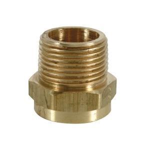 Brass Craft HU21-12-12 C36000 Brass Rough No-Lead Hose Adaptor, 3/4 inch MIP x 3/4 inch Female Hose; 25/Pack