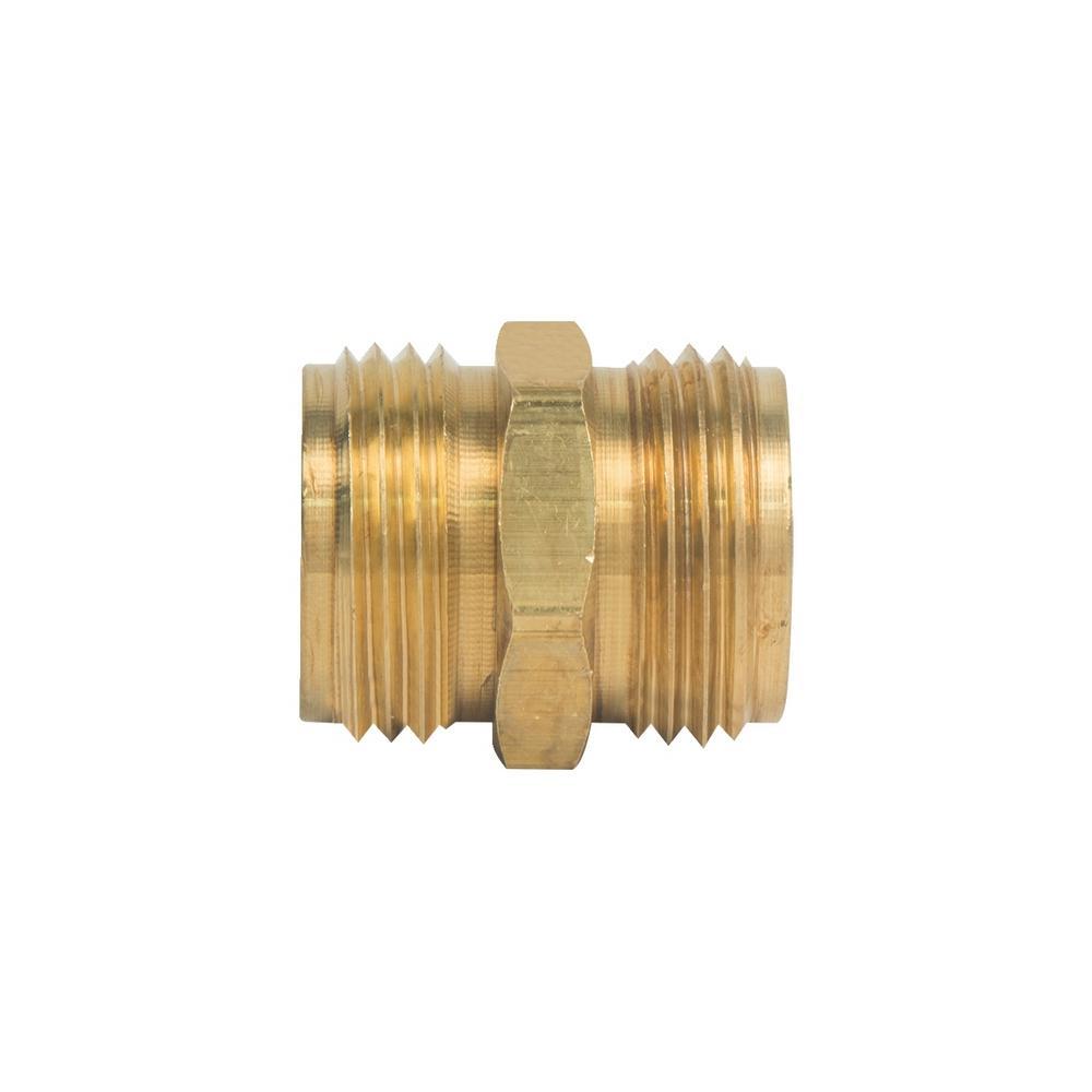 Brass Craft HU22-12MH C36000 Brass Rough No-Lead Hose Adaptor, 3/4 inch Male Hose Thread x 3/4 inch Male Hose; 25/Pack