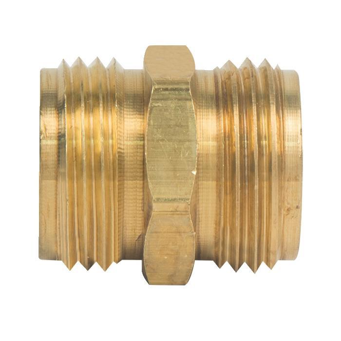 Brass Craft HU22-12MHX Compliant Brass Rough No-Lead Hose Adaptor, 3/4 inch Male Hose Thread x 3/4 inch Male Hose; 25/Pack