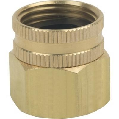 Brass Craft HUS11-12-12 C36000 Brass Rough No-Lead Swivel Hose Adaptor, 3/4 inch Female Hose Thread x 3/4 inch FIP; 25/Pack