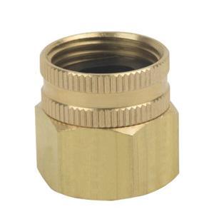 Brass Craft HUS11-12-12X Compliant Brass Rough No-Lead Swivel Hose Adaptor, 3/4 inch Female Hose Thread x 3/4 inch FIP; 25/Pack