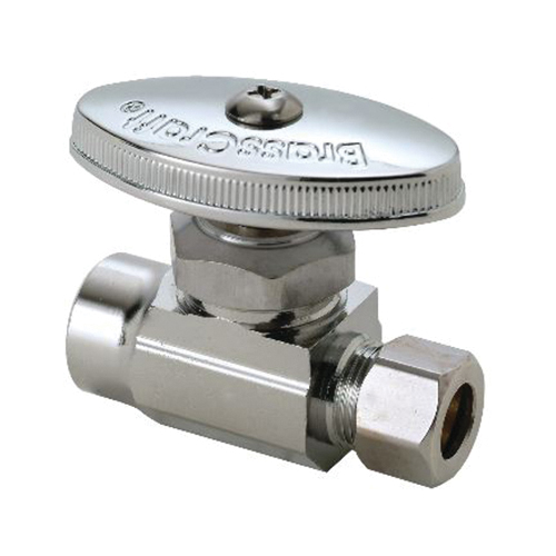 Grohe angle valve slide-on escutcheon and metal handle chrome,  self-sealing, without compression joint