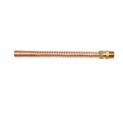 Brass Craft® Copper-Flex™ WB234 Water Heater Connector, 3/4 inch MIP x 3/4 inch Male/Female Sweat, 18 inch Length