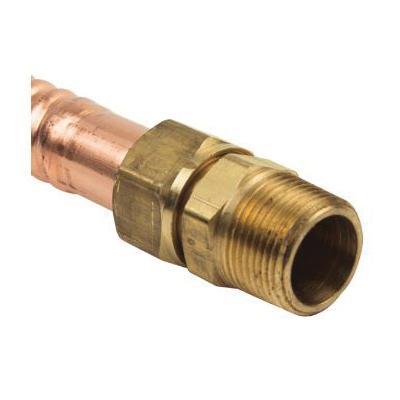 BrassCraft® WB234 Series WB234-18N Water Heater Connector, 3/4 x 3/4 in, MIP x FIP, 18 in L, 7/8 in OD, 7/8 in ID, Yes thumbnail 2