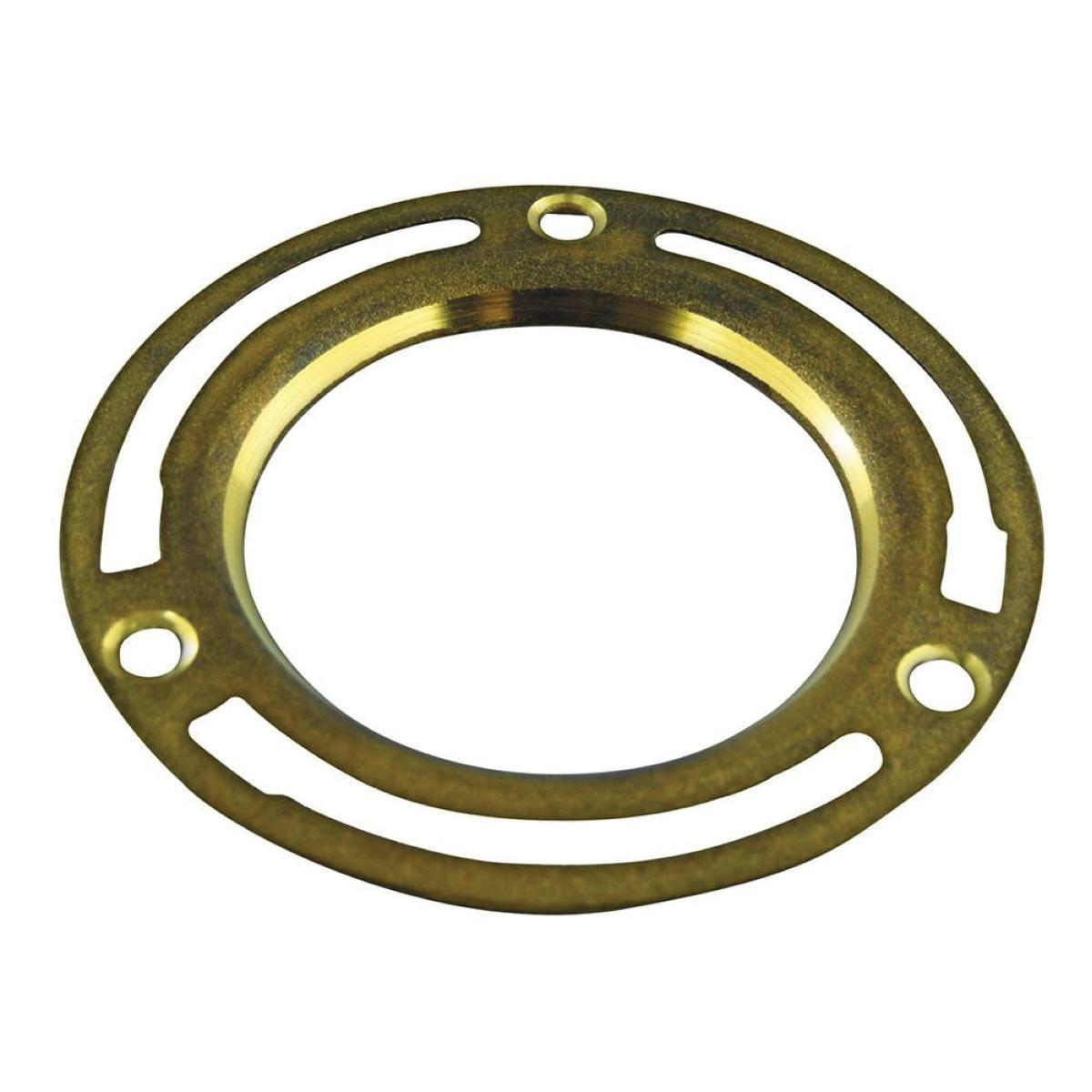 BRAXTON HARRIS CF4B Straight Closet Flange, 4 in Pipe, Brass