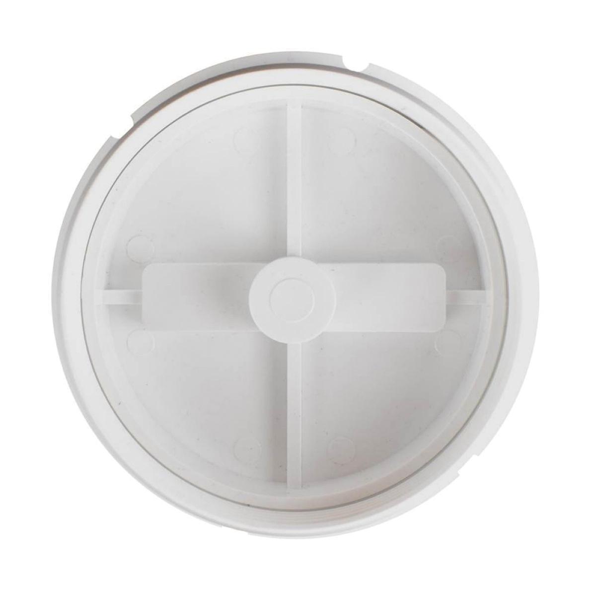 BRAXTON HARRIS SIC4 Snap-in Cleanout With Slot and Square, 4 x 3-1/2 in, Solvent Weld x IPS, PVC, 4 in OD