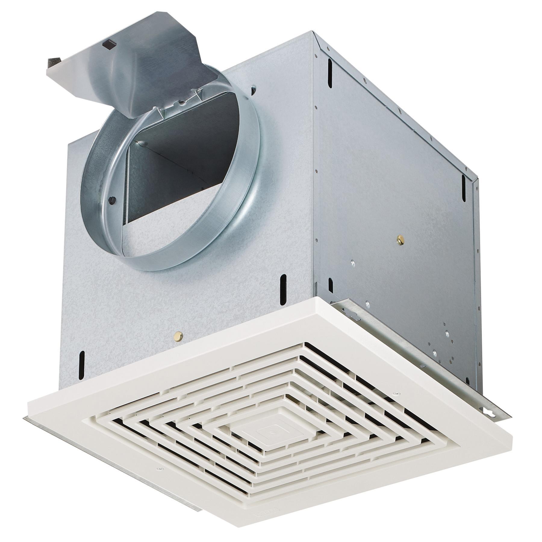 Broan-NuTone® L100E Ventilation Fan, 120 V, 0.3 A, Steel, Galvanized