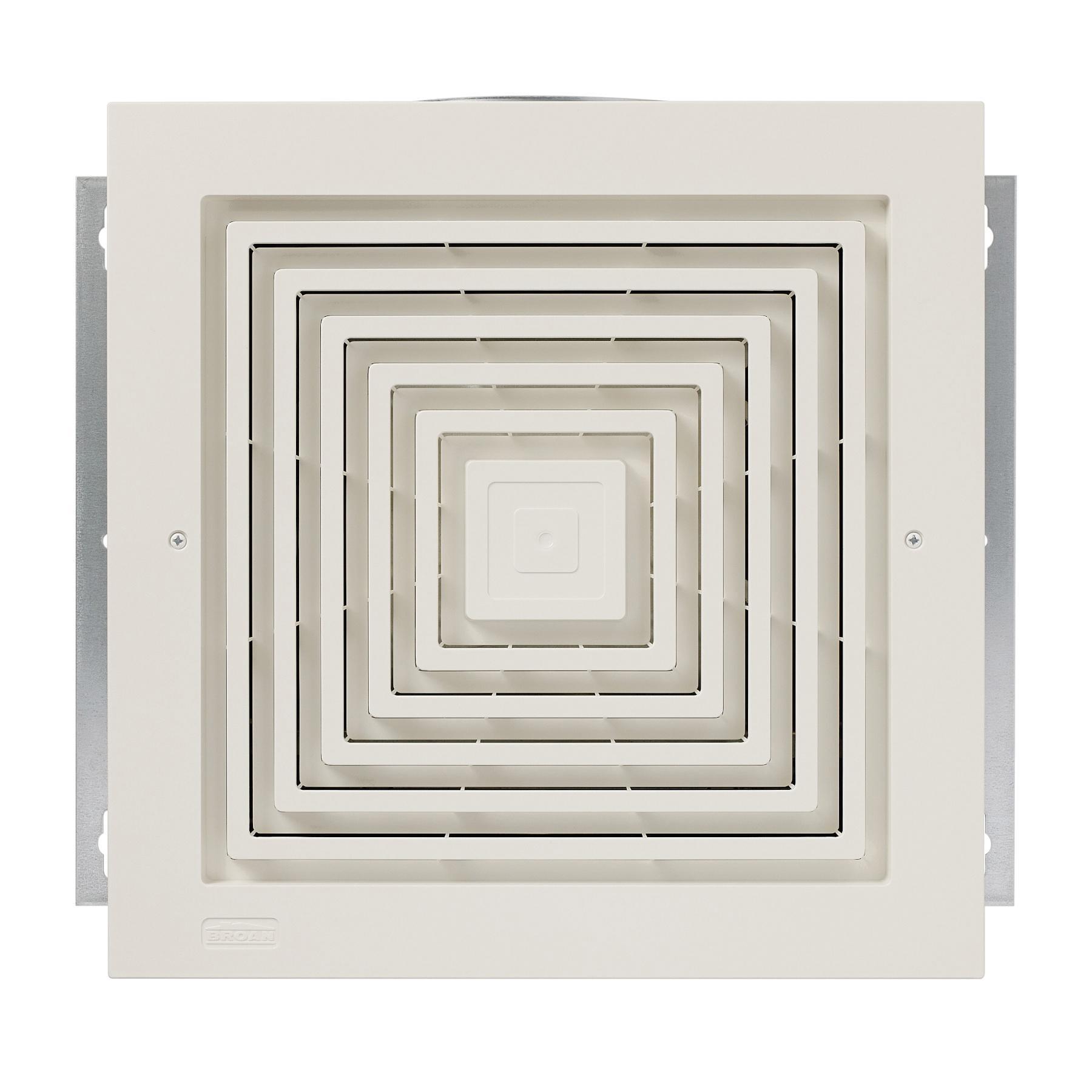 Broan-NuTone® L100E Ventilation Fan, 120 V, 0.3 A, Steel, Galvanized