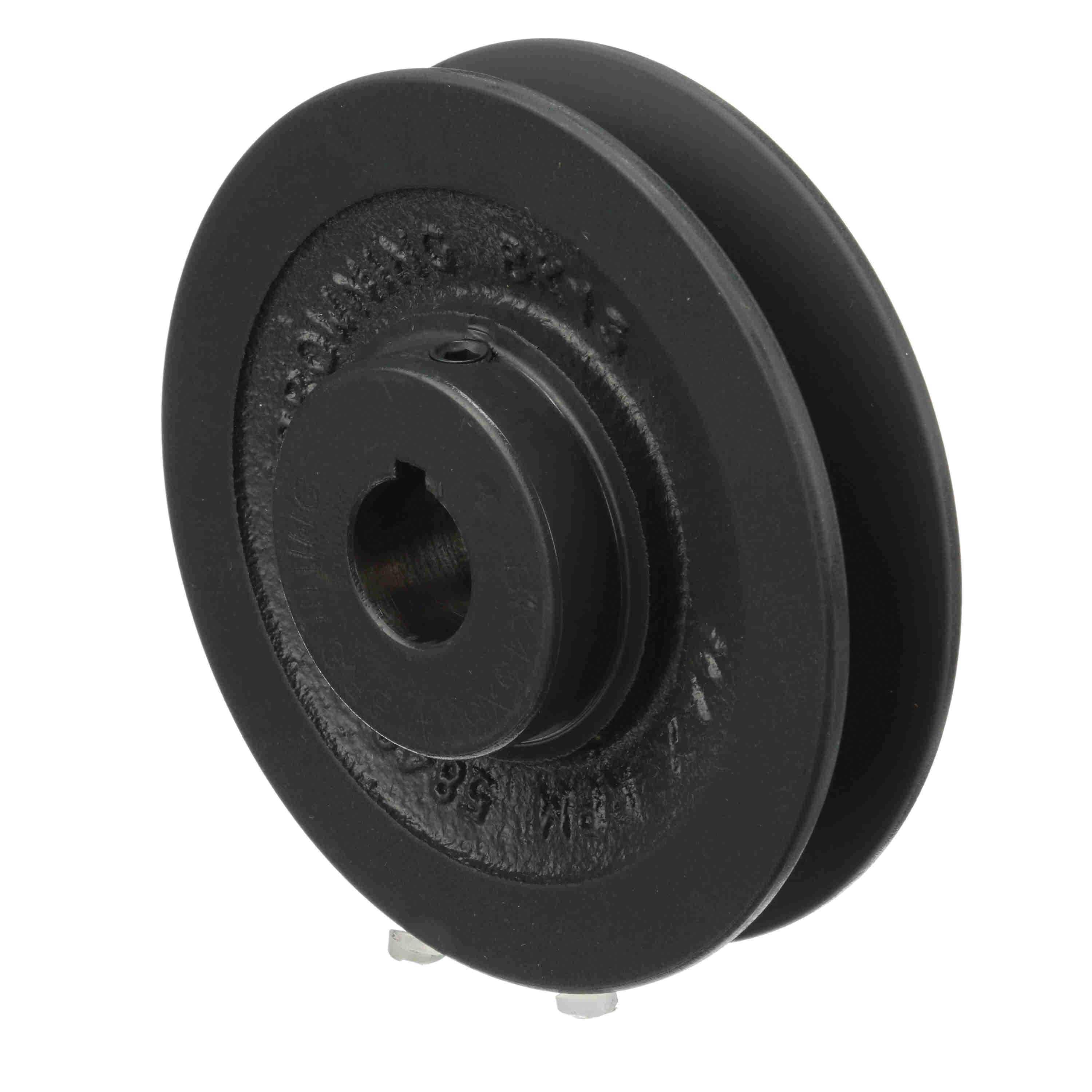 Browning&reg; FHP Series 1042464 Sheave, 3/8 to 1-1/2 in Dia Bore, Split Taper Bushed Bore, 4.95 in OD, 1-Groove