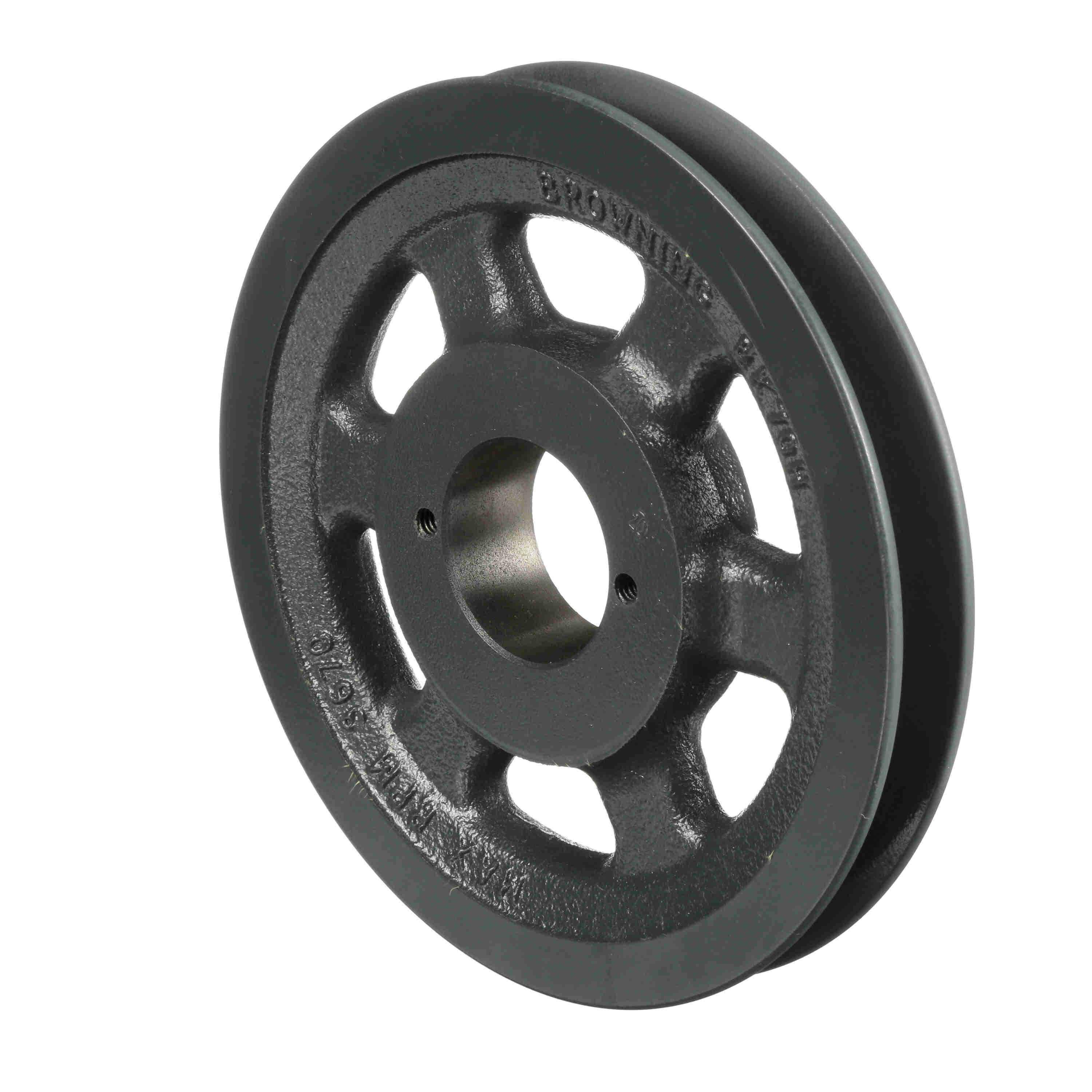 Browning® FHP Series 1042530 Sheave, 3/8 to 1-1/2 in Dia Bore, Split Taper Bushed Bore, 6-3/4 in OD, 1-Groove