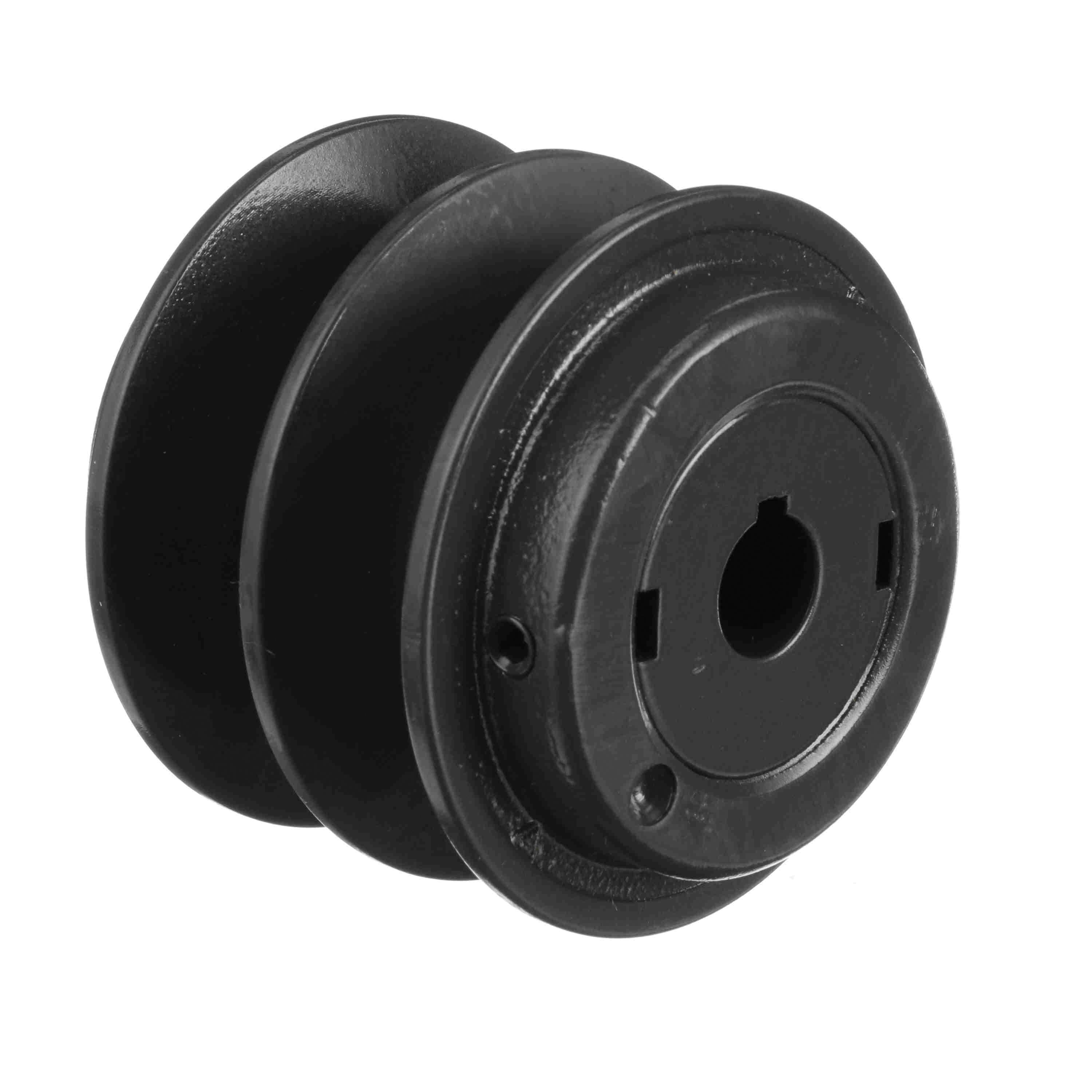 Browning&reg; 1045814 FHP Variable Pitch Sheave, 5/8 in Dia Bore, Threaded Bore, 3.35 in OD, 2-Groove