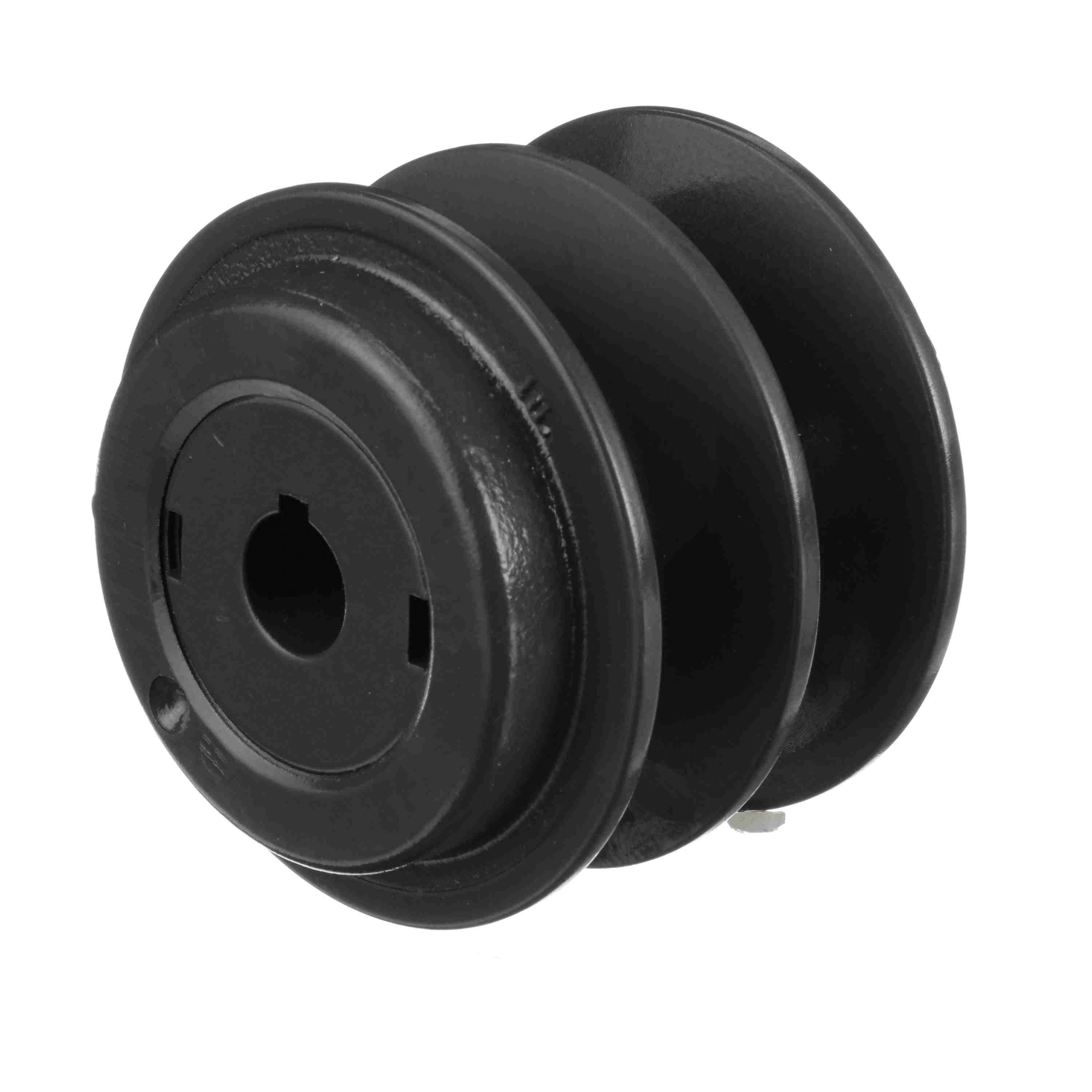 Browning&reg; 1045814 FHP Variable Pitch Sheave, 5/8 in Dia Bore, Threaded Bore, 3.35 in OD, 2-Groove