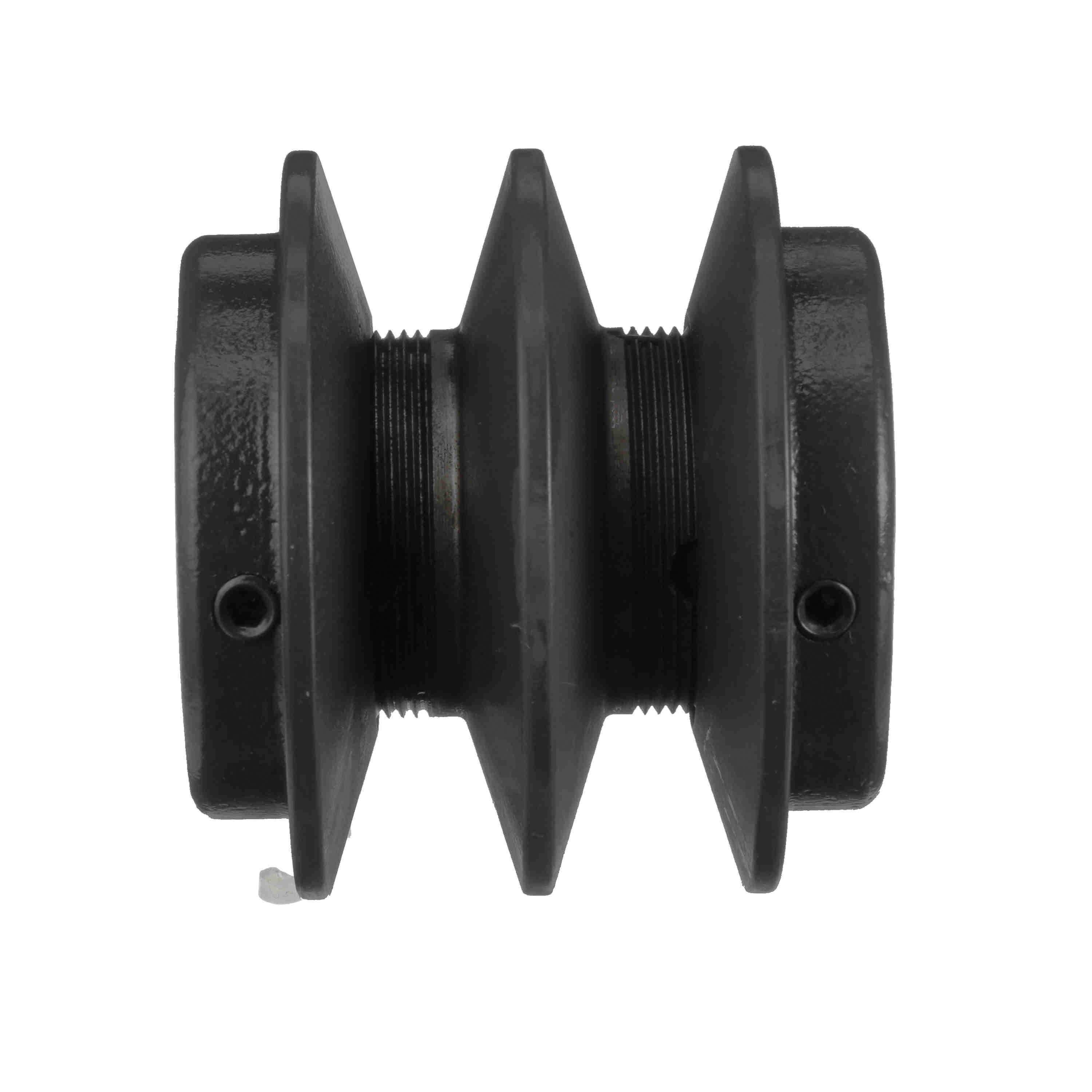 Browning&reg; 1045814 FHP Variable Pitch Sheave, 5/8 in Dia Bore, Threaded Bore, 3.35 in OD, 2-Groove