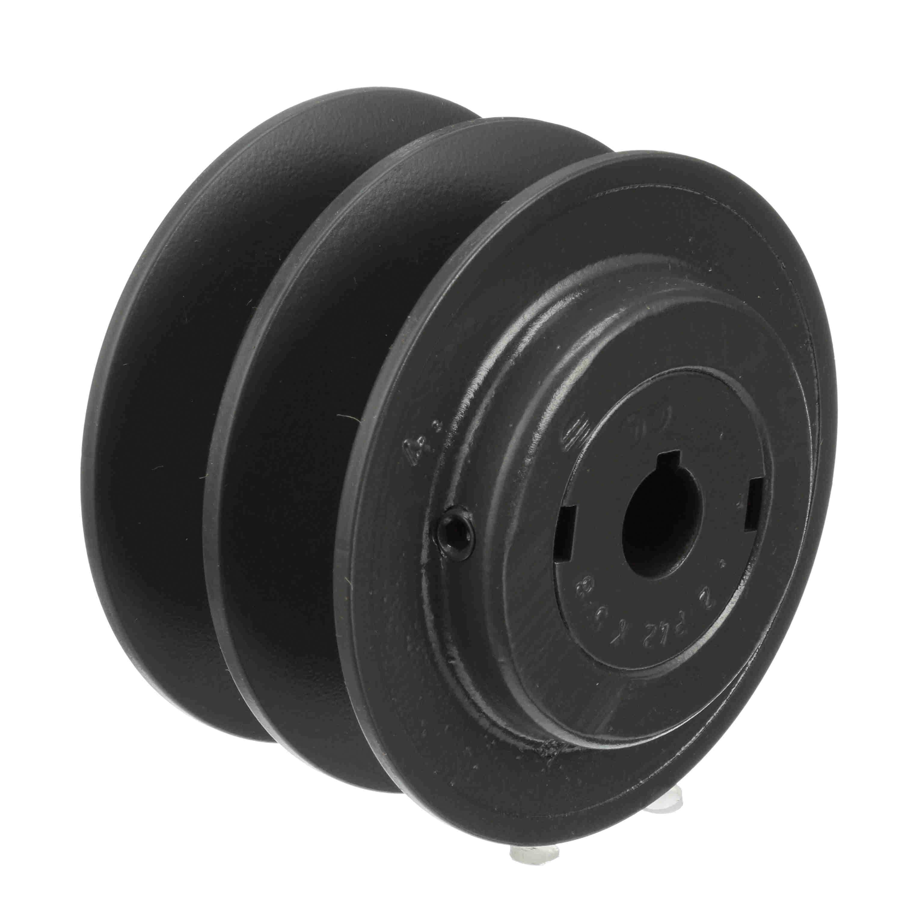 Browning&reg; 1045855 FHP Variable Pitch Sheave, 5/8 in Dia Bore, Threaded Bore, 3.95 in OD, 2-Groove