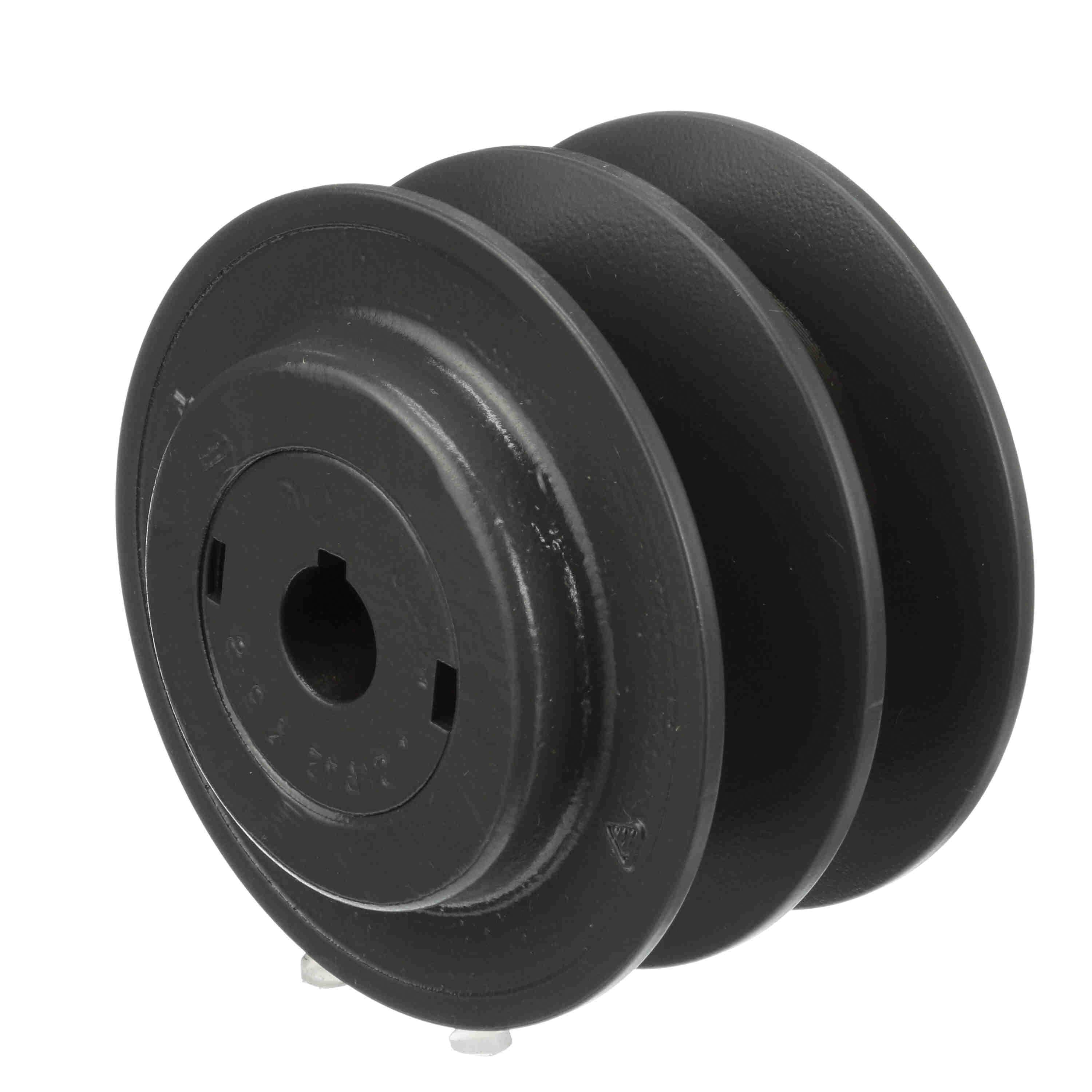 Browning&reg; 1045855 FHP Variable Pitch Sheave, 5/8 in Dia Bore, Threaded Bore, 3.95 in OD, 2-Groove