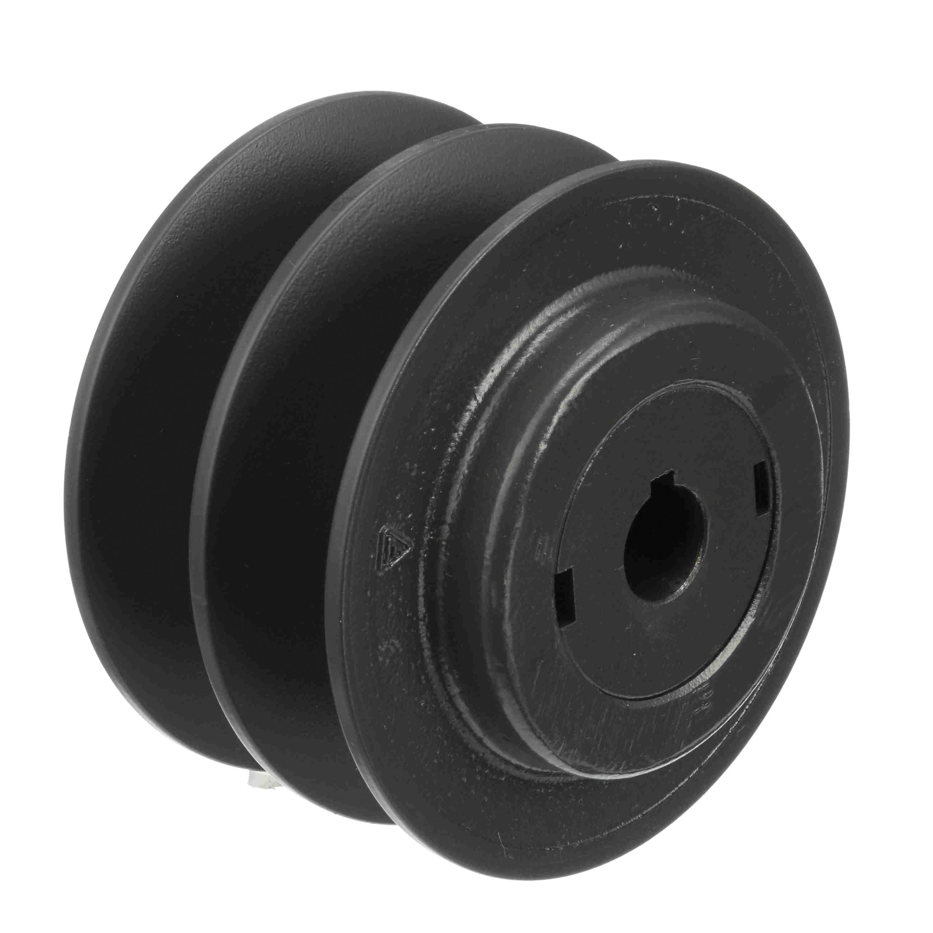 Browning&reg; 1045855 FHP Variable Pitch Sheave, 5/8 in Dia Bore, Threaded Bore, 3.95 in OD, 2-Groove