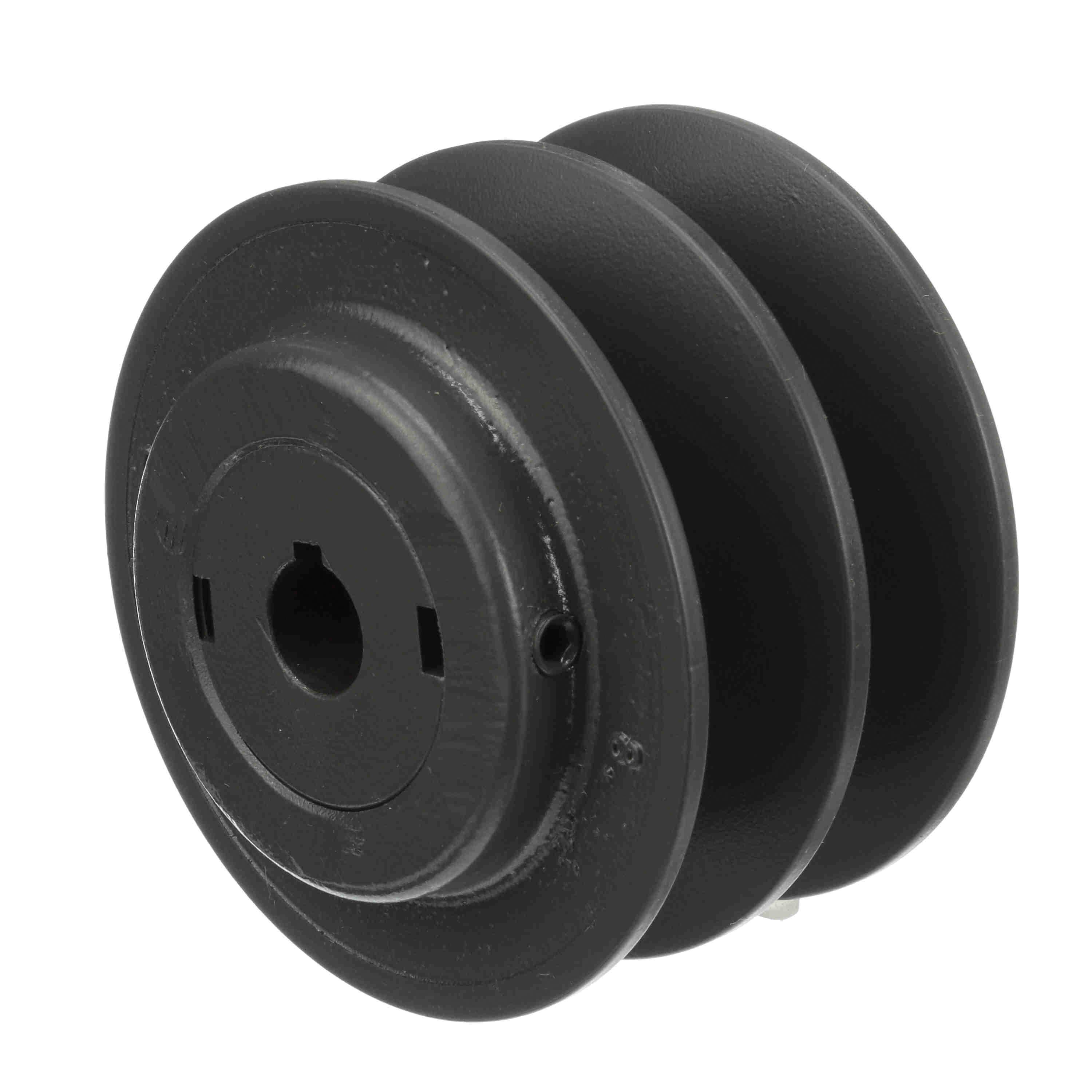 Browning&reg; 1045855 FHP Variable Pitch Sheave, 5/8 in Dia Bore, Threaded Bore, 3.95 in OD, 2-Groove