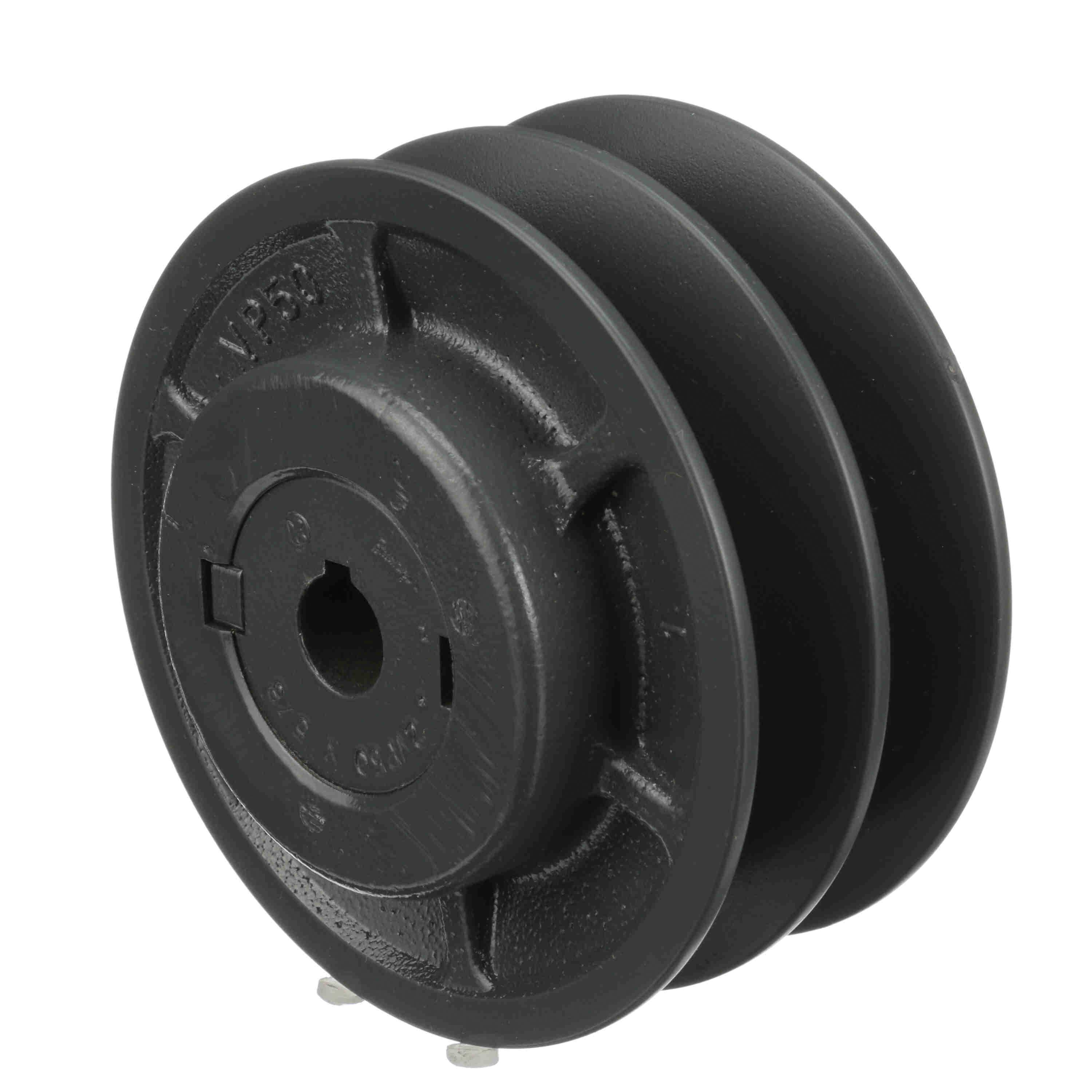 Browning&reg; 1045905 FHP Variable Pitch Sheave, 5/8 in Dia Bore, Threaded Bore, 4-3/4 in OD, 2-Groove