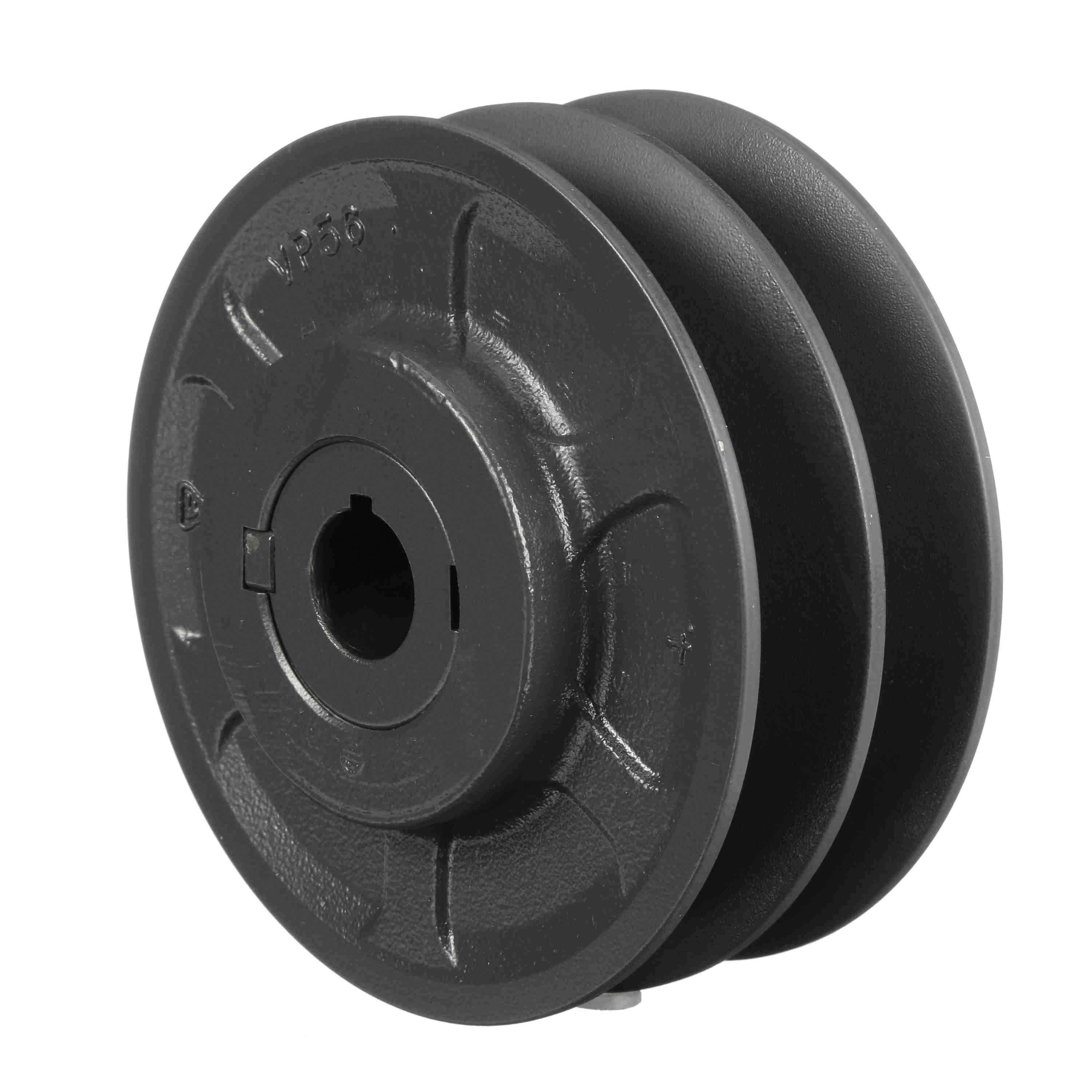 Browning® 1045970 FHP Variable Pitch Sheave, 7/8 in Dia Bore, Threaded Bore, 5.35 in OD, 2-Groove